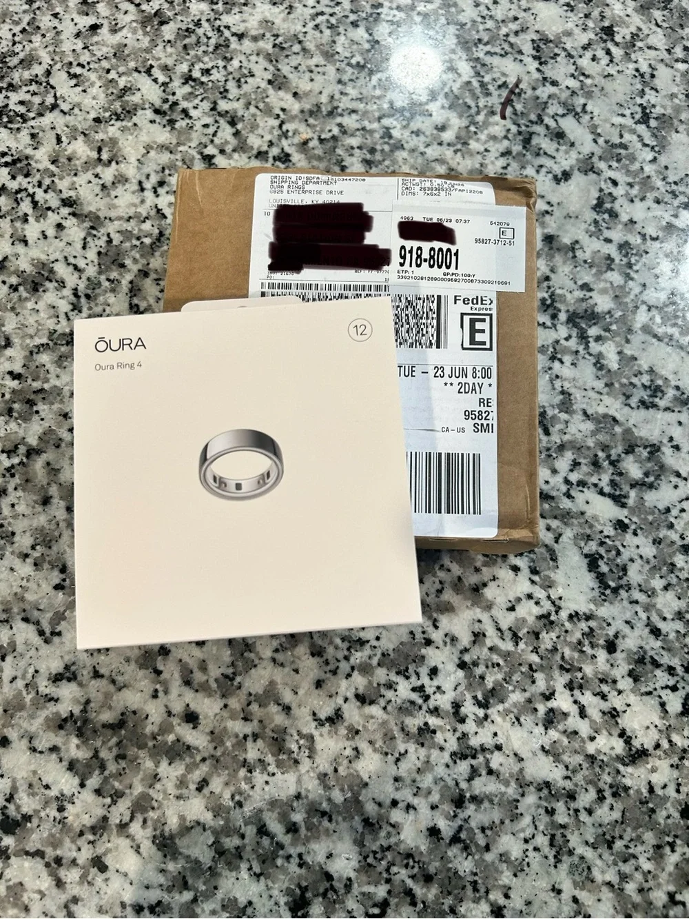 Oura ring gen 4 Silver size 12